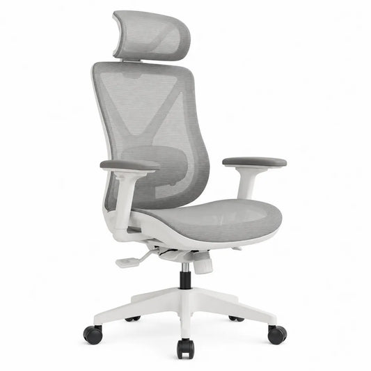 Mesh Office Chair with Adjustable Headrest and Armrests