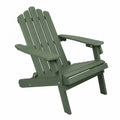 Adirondack Outdoor Chair Wood Green 88cm x 76cm x 96cm
