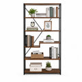 5-Tier Metal Frame MDF Shelf Bookcase 80x30x180 cm