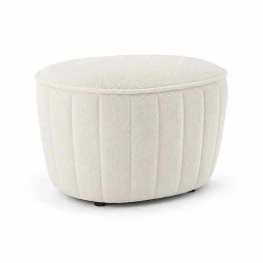 Round Ottoman Polyester Fabric 45cm